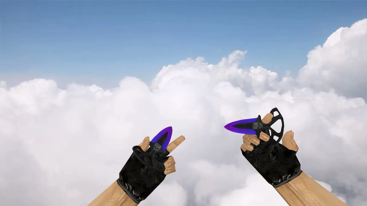 Скриншот Модель ножа «Shadow Daggers Combine» для CS 1.6: v_ и p_ модели, звуки, анимация осмотра