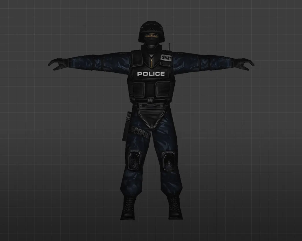 Скриншот Модель «Солдаты в синем камуфляже» для CS 1.6 - Уникальный скин для ваших матчей