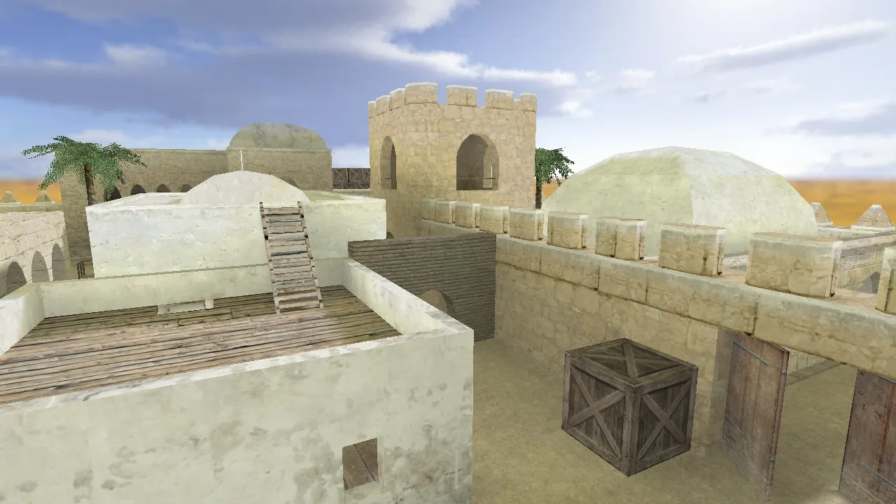 Скриншот  Карта de_emir для CS 1.6: тактика за терр и спецназ, точки, .nav и оптимизация wpoly/epoly