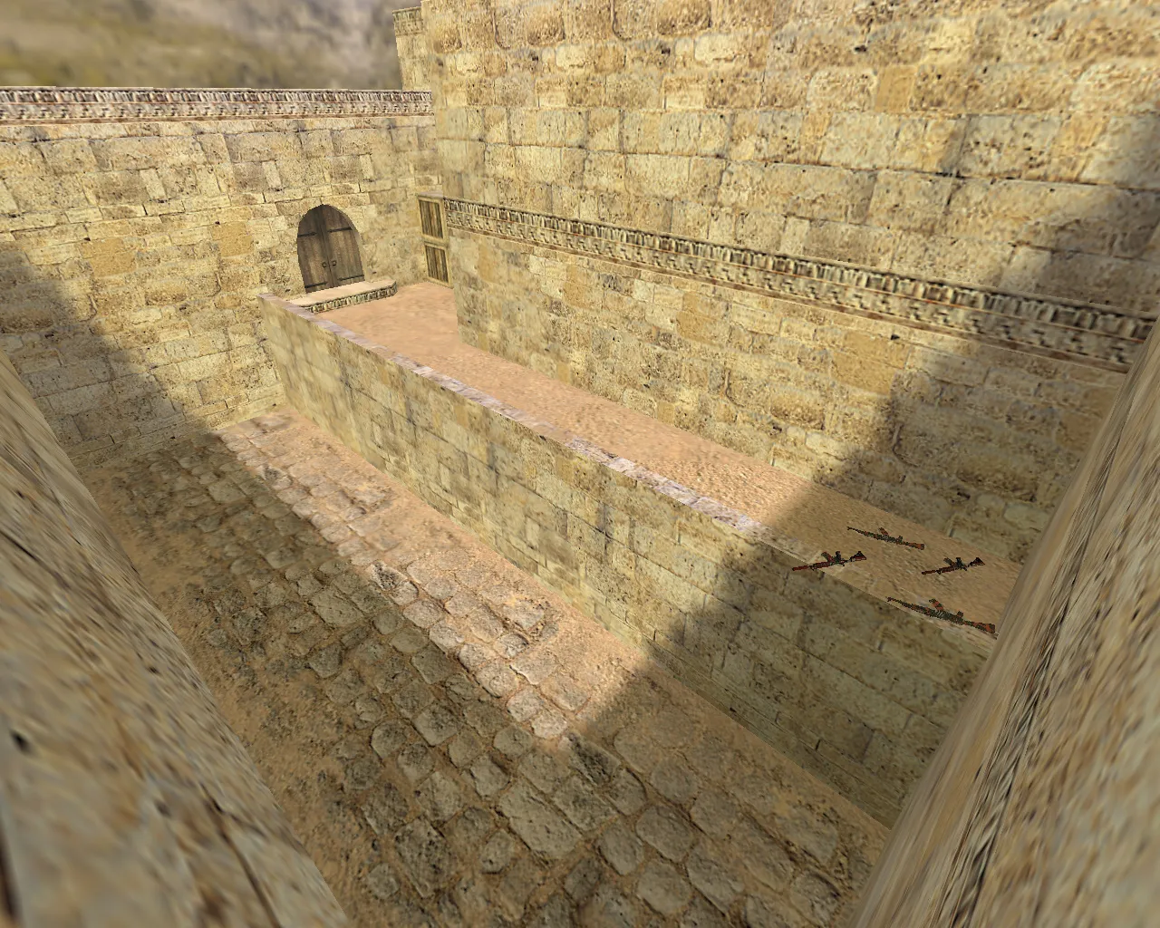 Скриншот  Карта 3d_aim_dust2 для CS 1.6: прицеливание, тренировка хедов и отработка спрея