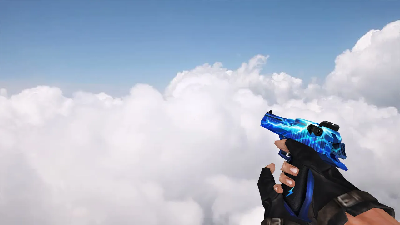 Скриншот Модель «CSO Desert Eagle Blue Lightning» для CS 1.6 - Скачать
