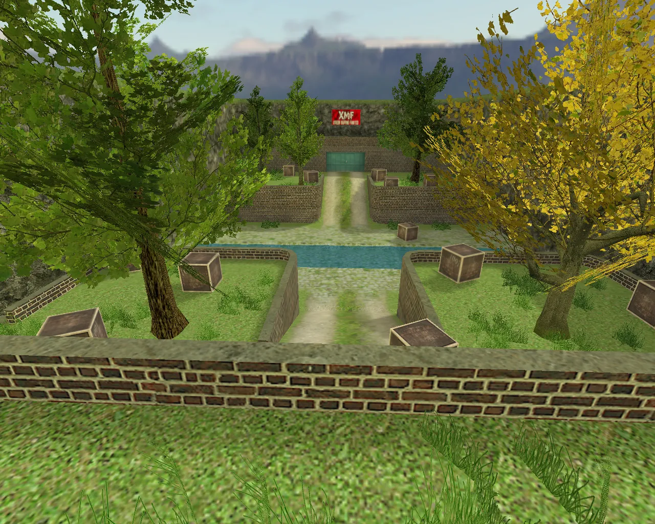 Скриншот  aim_beautyfull_hs карта для CS 1.6: хедшоты, прицел, тренировка на aim