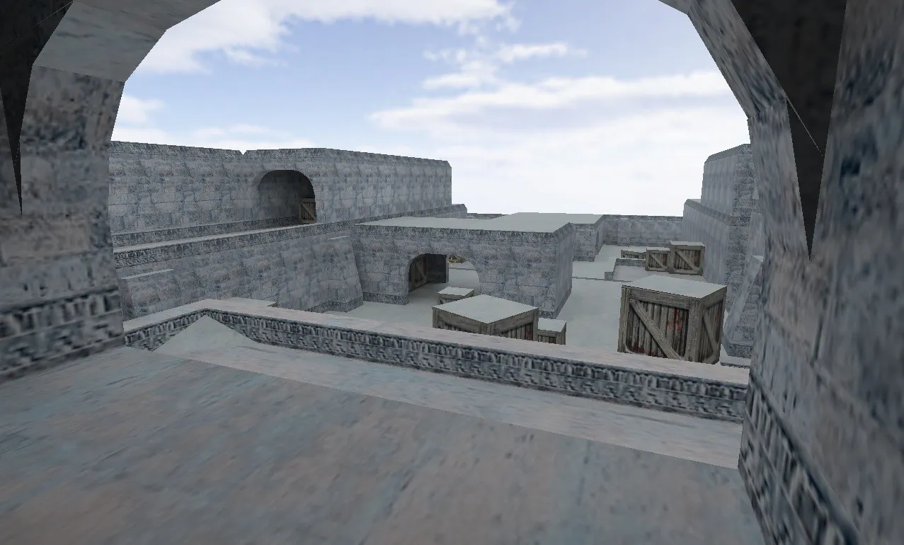 Скриншот de_cold_day для CS 1.6: тактика сторон, точки, боты .nav и оптимизация wpoly/epoly