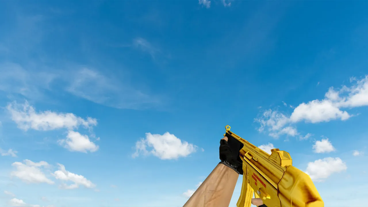 Скриншот Модель «Golden MP5» для CS 1.6 - Уникальное оружие с высоким качеством