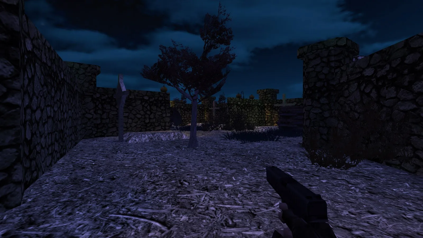 Скриншот  Карта de_halloween_night для CS 1.6: баланс сторон, точки, .nav для ботов, оптимизация wpoly/epoly