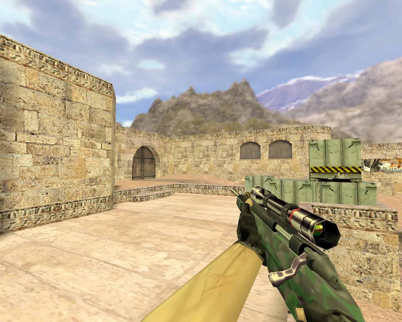 Скриншот Модель «Scout Лесной камуфляж» для CS 1.6 - скачать и установить