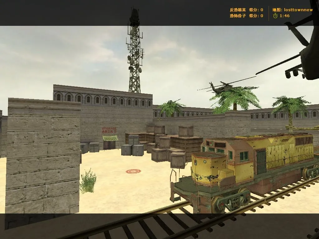 Скриншот  Карта losttownnew для Counter-Strike 1.6: тактика и особенности