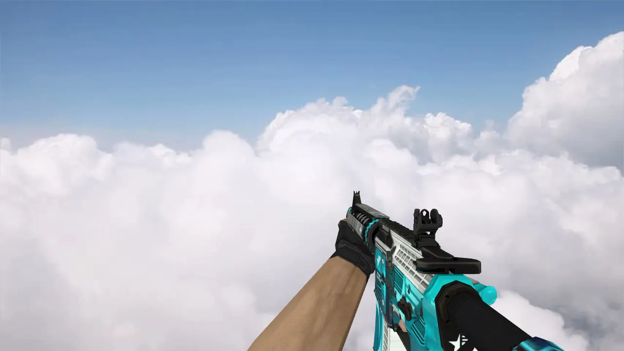 Скриншот Модель M4A4 Star Limited v_ для CS 1.6: p_ w_ звуки, анимация осмотра, текстуры и качество модели