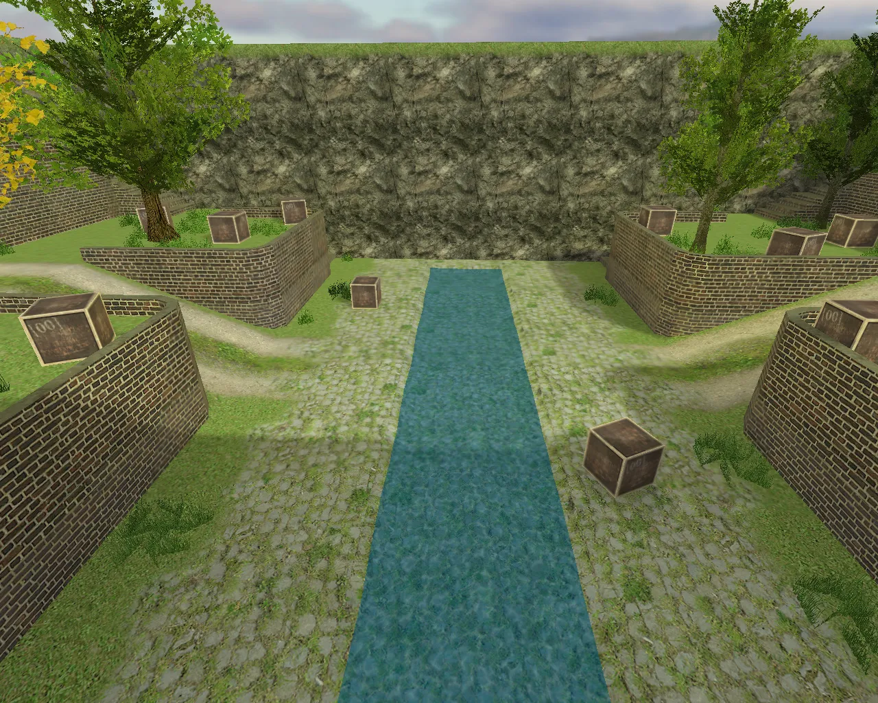 Скриншот  aim_beautyfull_hs карта для CS 1.6: хедшоты, прицел, тренировка на aim