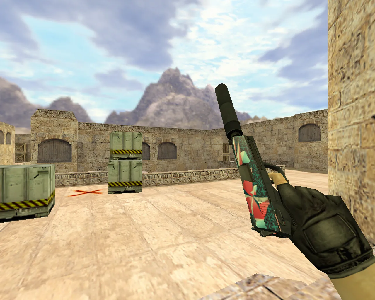 Скриншот Модель «USP Буйство красок» для CS 1.6 – отличное дополнение