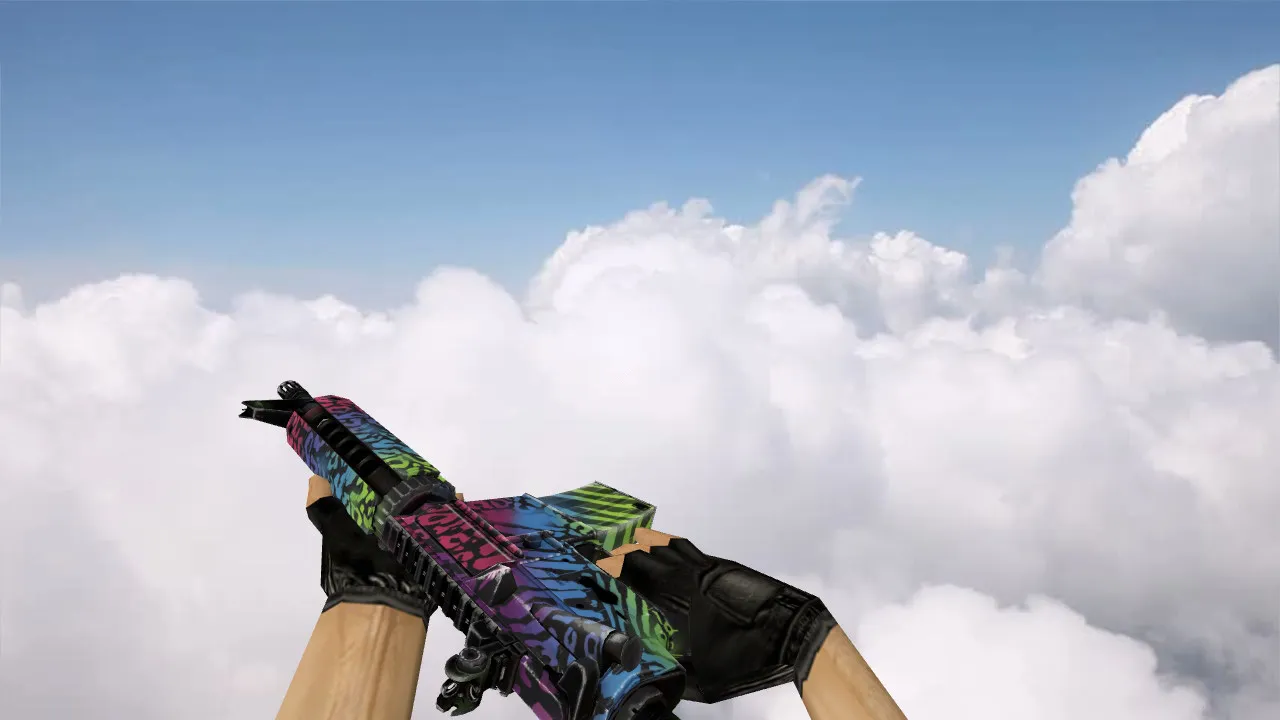 Скриншот Модель M4A4 Superfurry v_m4a4, p_m4a4, w_m4a4 для CS 1.6: звуки, анимация осмотра, качество текстур