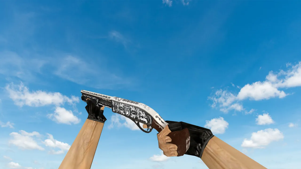 Скриншот Модель «Sawed-off «Королевское серебро»» для CS 1.6