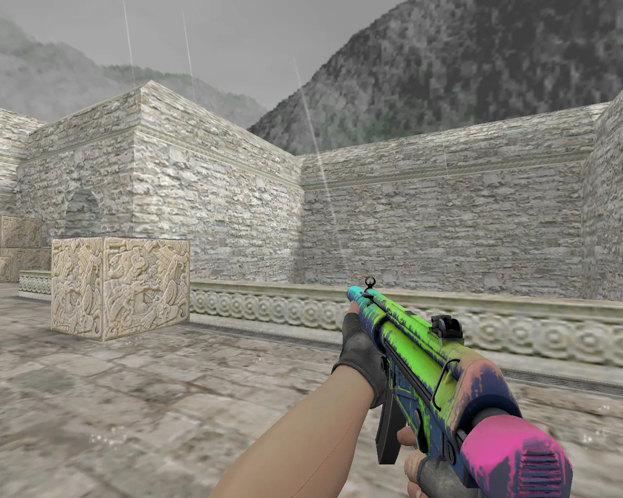 Скриншот MP5 «Фосфор» для CS 1.6 - Яркий скин для выделения на поле боя