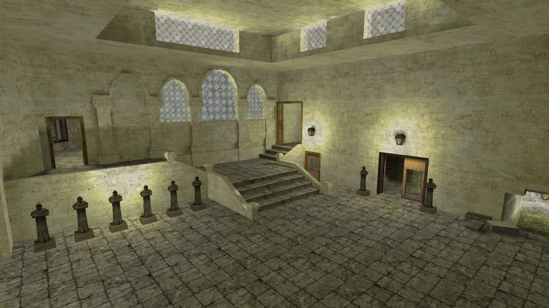 Скриншот  Карта de_eternal для CS 1.6: тактика за CT/T, точки, .nav для ботов и оптимизация wpoly/epoly