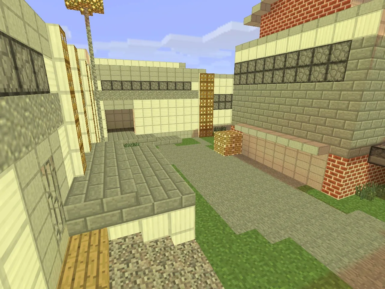 Скриншот Карта de_cache_minecraft для CS 1.6: планировка, тактика Т/КТ, .nav для ботов, оптимизация