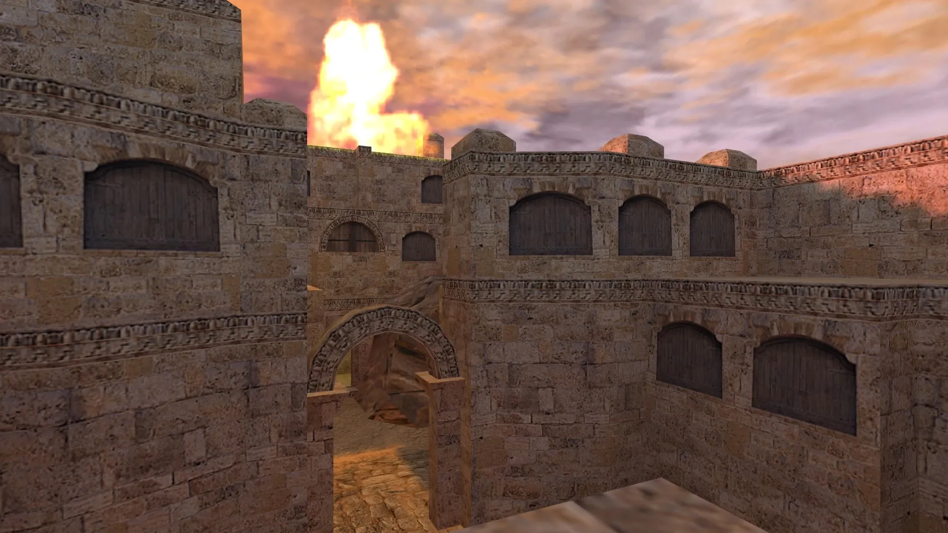 Скриншот  de_buried для CS 1.6: настройка, точки, .nav, оптимизация wpoly/epoly и чистый конфиг