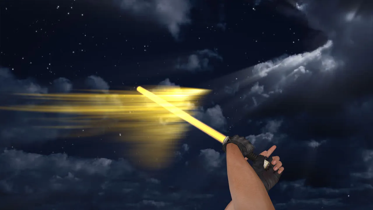 Скриншот Модель ножа «CSO Beam Sword» v_model для CS 1.6: звуки, анимация осмотра, текстуры и точная форма