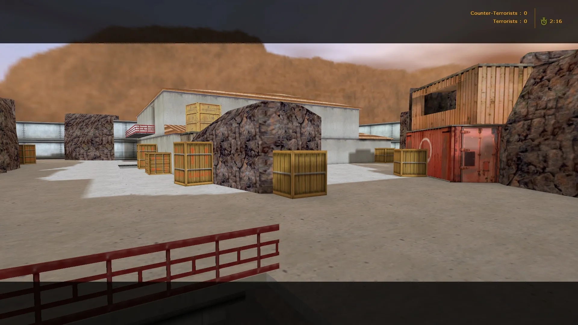 Скриншот  Карта de_fallout_2x2 для CS 1.6: точки, тактика за T/CT, оптимизация и .nav для ботов