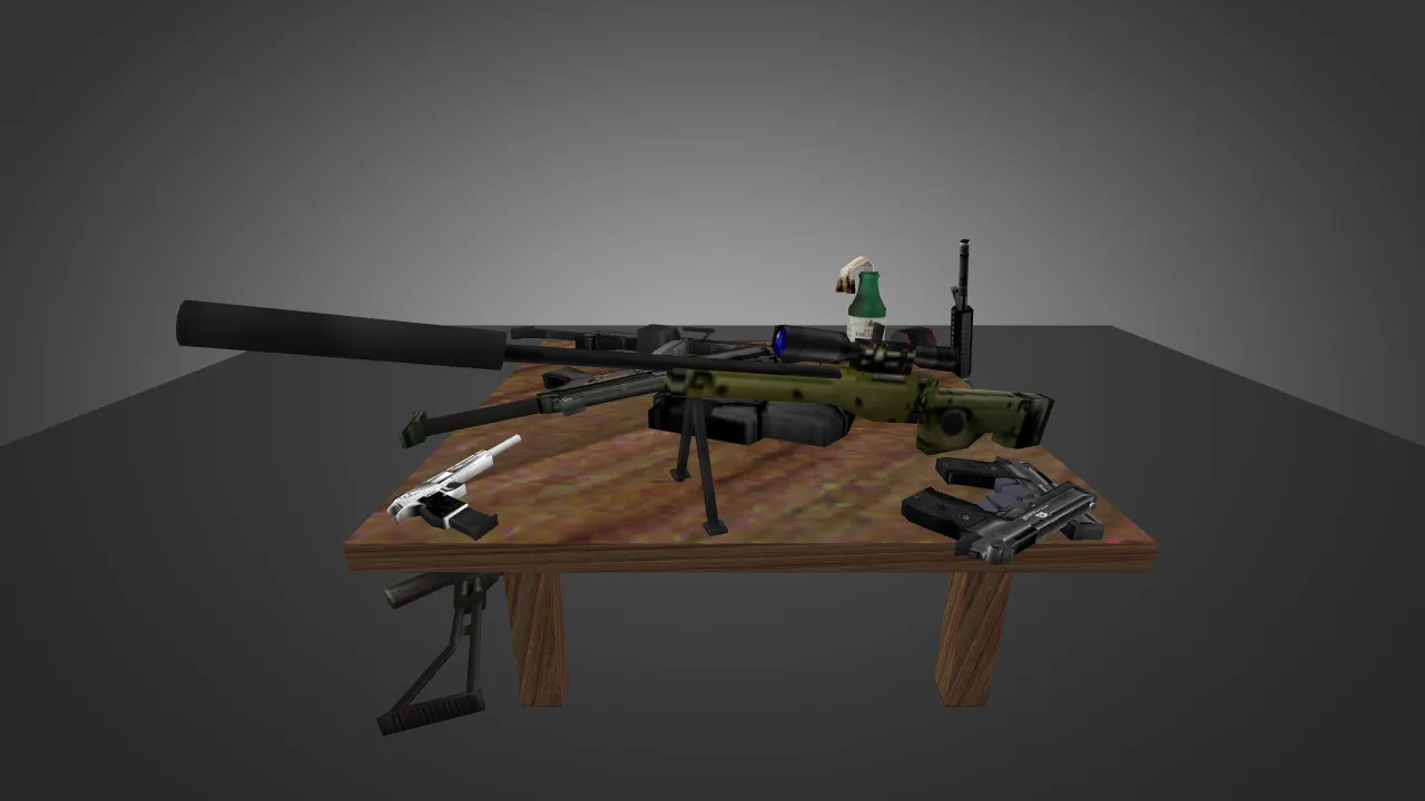Скриншот Модель «Weapons and Equipment for Chicken» для CS 1.6 - Уникальный скин