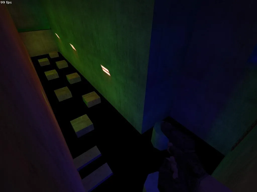 Скриншот  deathrun_ghoztlightz для CS 1.6: тактики за CT и T, настройка ботов, .nav и оптимизация