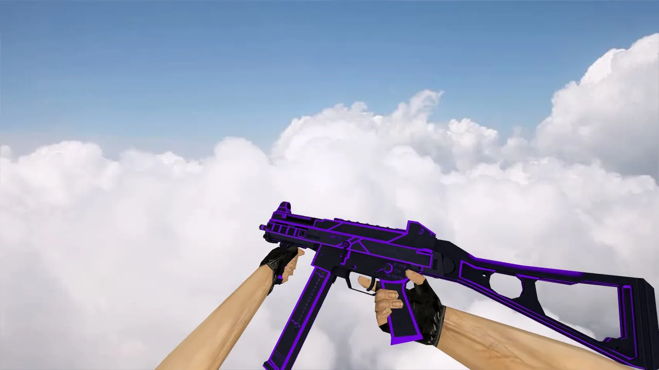 Скриншот Модель UMP-45 Bee Sting Purple для CS 1.6