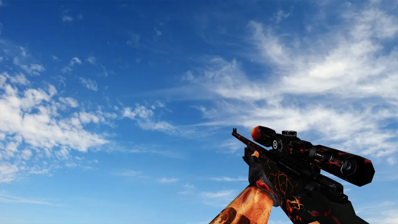 Скриншот Пак моделей оружия «Лава» для CS 1.6: v_ p_ w_ модели, звук, анимация осмотра, качество текстур