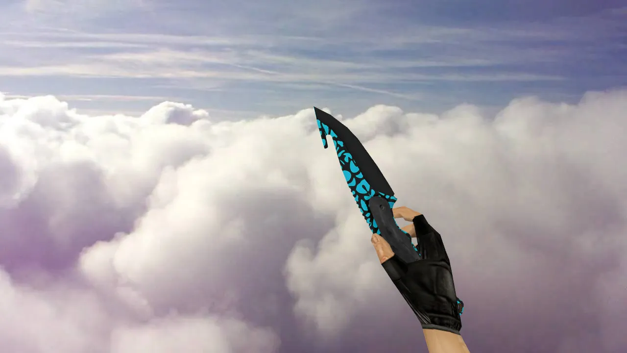 Скриншот Модель «Gut Knife Bussta» для CS 1.6: v_ w_ p_ файлы, звуки, анимация осмотра, текстуры и настройка