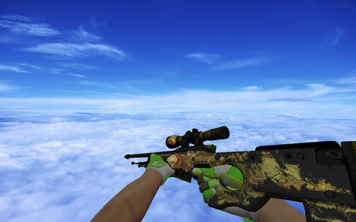 Скриншот Pack Hedge Maze + Fracture Case для CS 1.6: оружейные v_, p_, w_ модели, звуки, осмотр и глушитель на USP-S