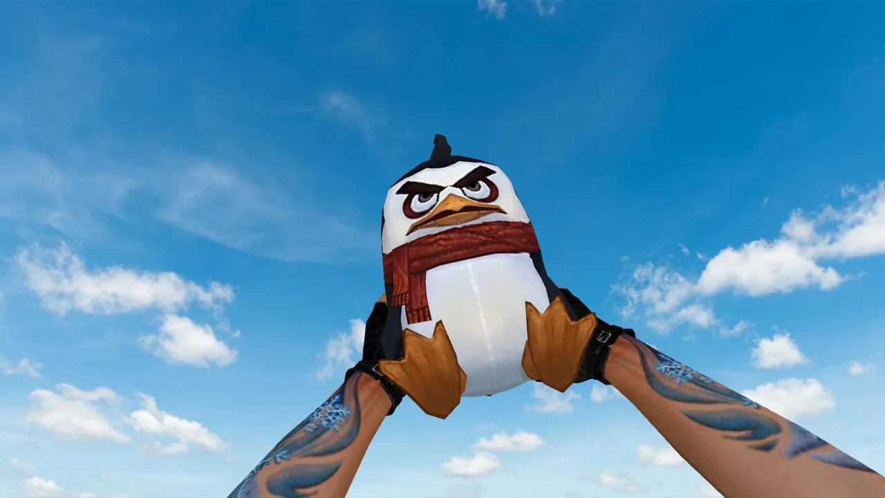 Скриншот Модель «Angry Penguin Grenade» для CS 1.6: v_ p_ w_ файлы, звуки, анимация осмотра и качество текстур