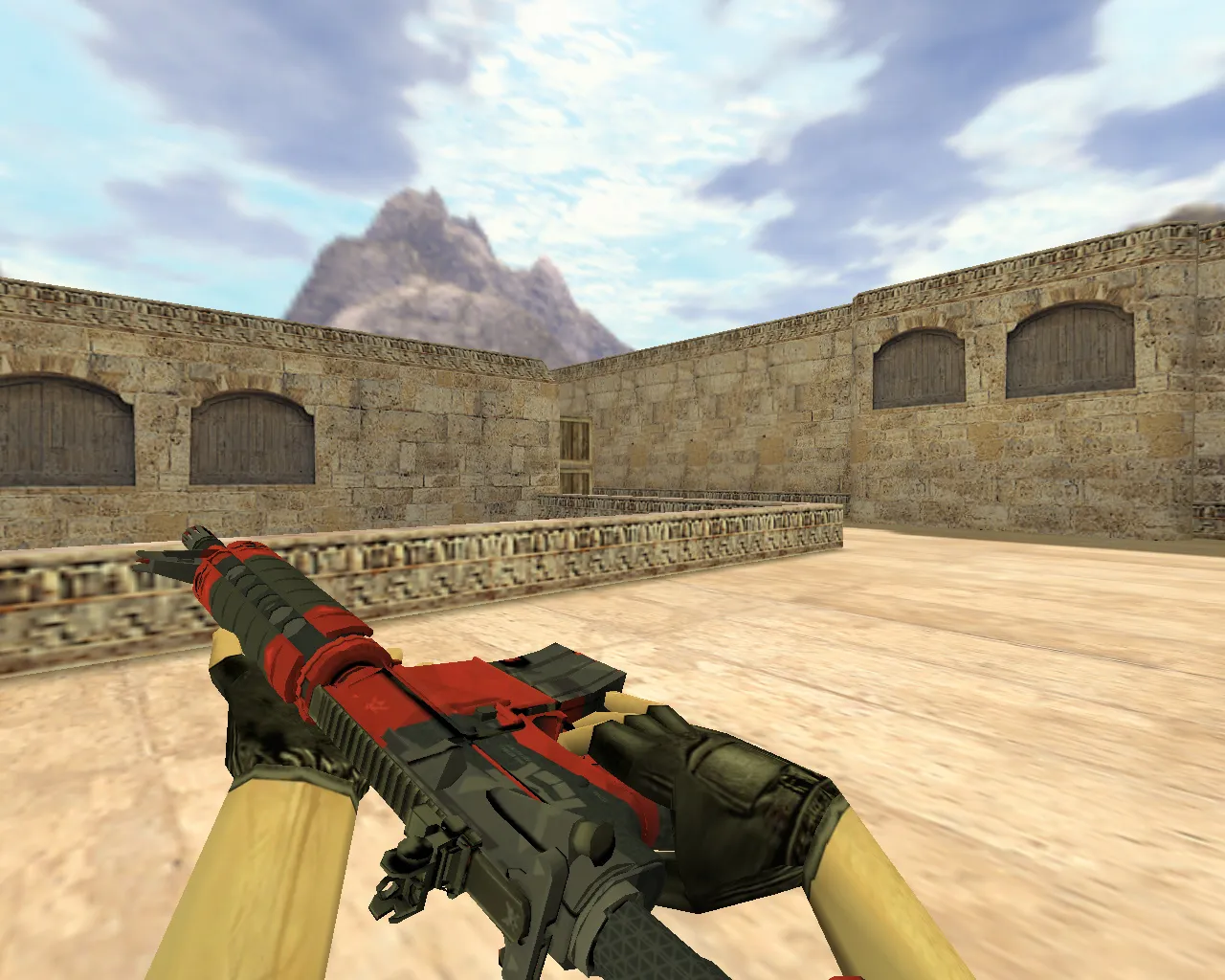 Скриншот Модель «М4А4 Злобный Дайме» для CS 1.6: v_ модели, p_ модели, w_ модели, звуки, анимация осмотра