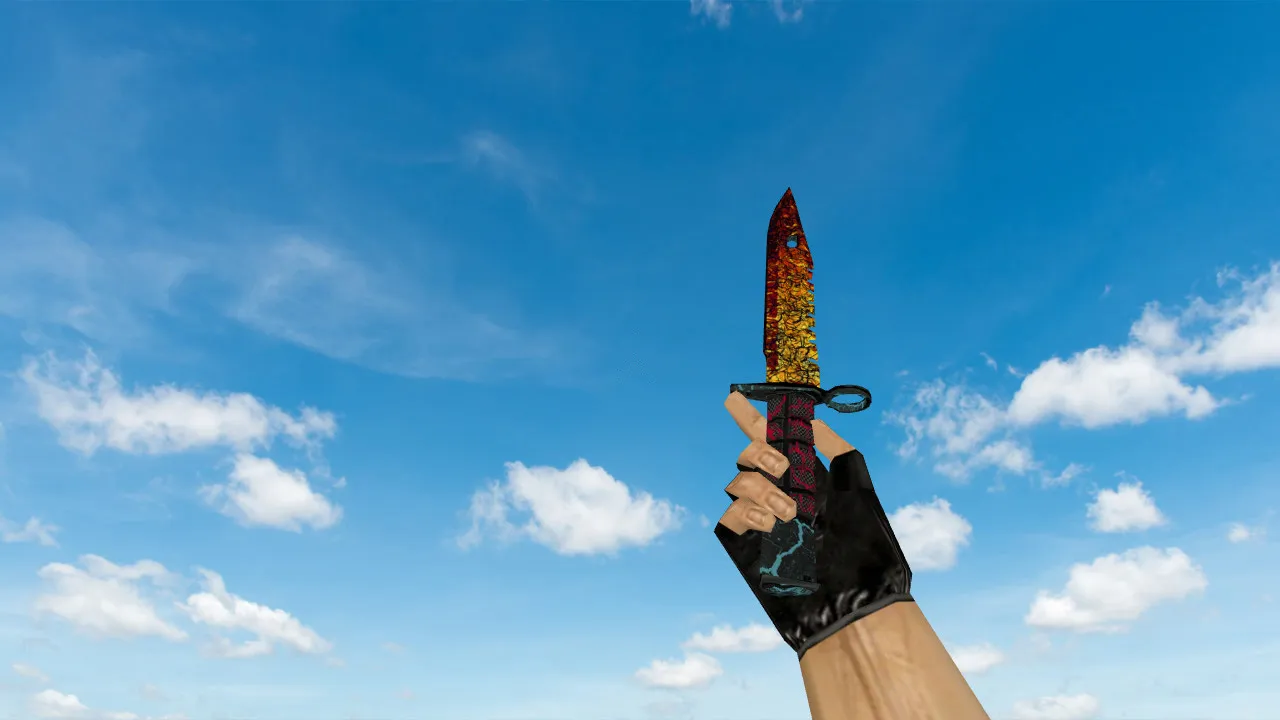 Скриншот Модель ножа v_M9 Bayonet Armageddon для CS 1.6: p_ и w_ модели, звук, анимация осмотра и качество текстур