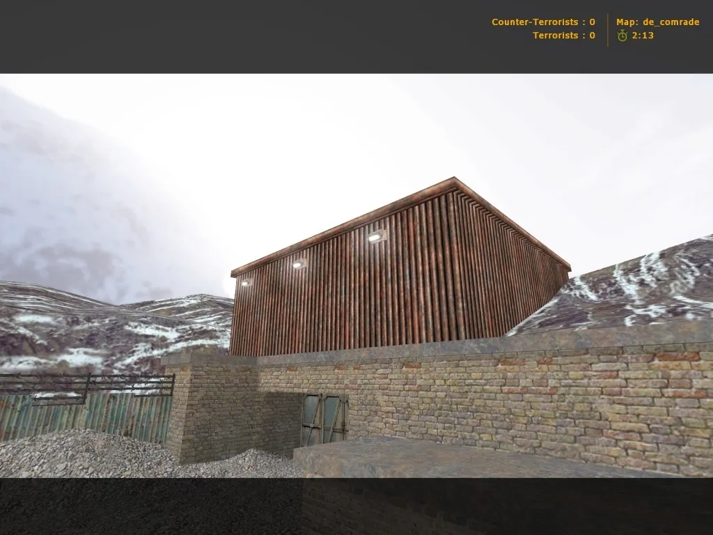 Скриншот de_comrade для CS 1.6: тактические точки, маршруты и сборка карты с .nav и оптимизацией