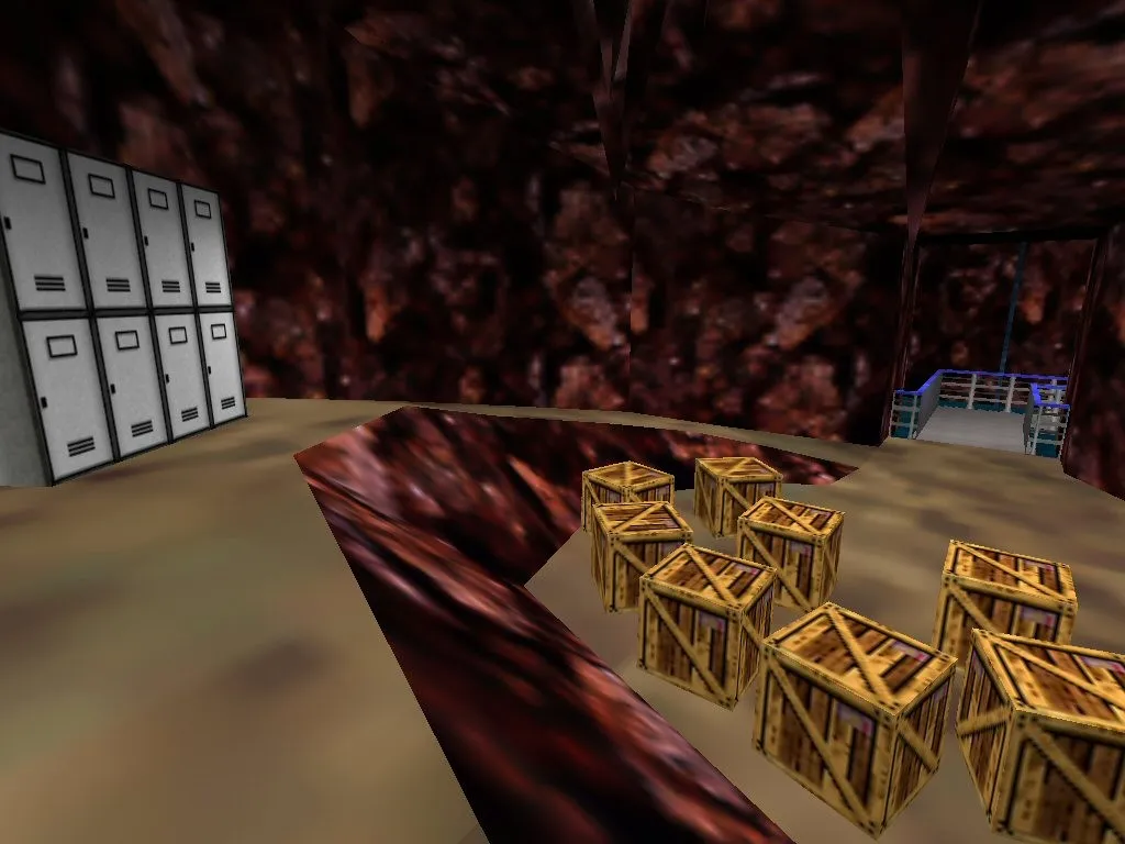 Скриншот  Карта ge_caverns для CS 1.6: подробное описание и тактики