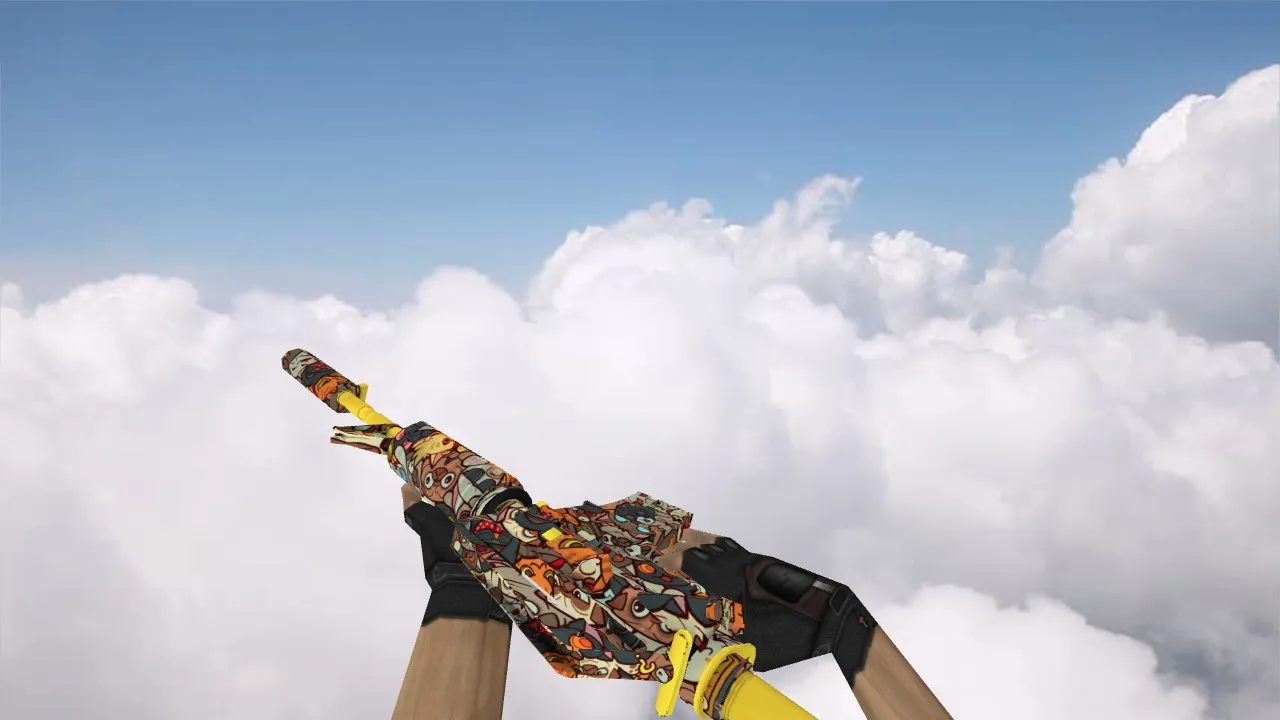 Скриншот Модель M4A1 PawPaw (v_, p_, w_) для CS 1.6: звуки, анимация осмотра, текстуры и настройка