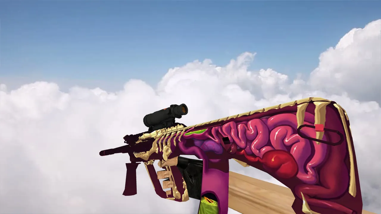 Скриншот Модель AUG Huge Guts для CS 1.6 - Оружие с уникальным дизайном