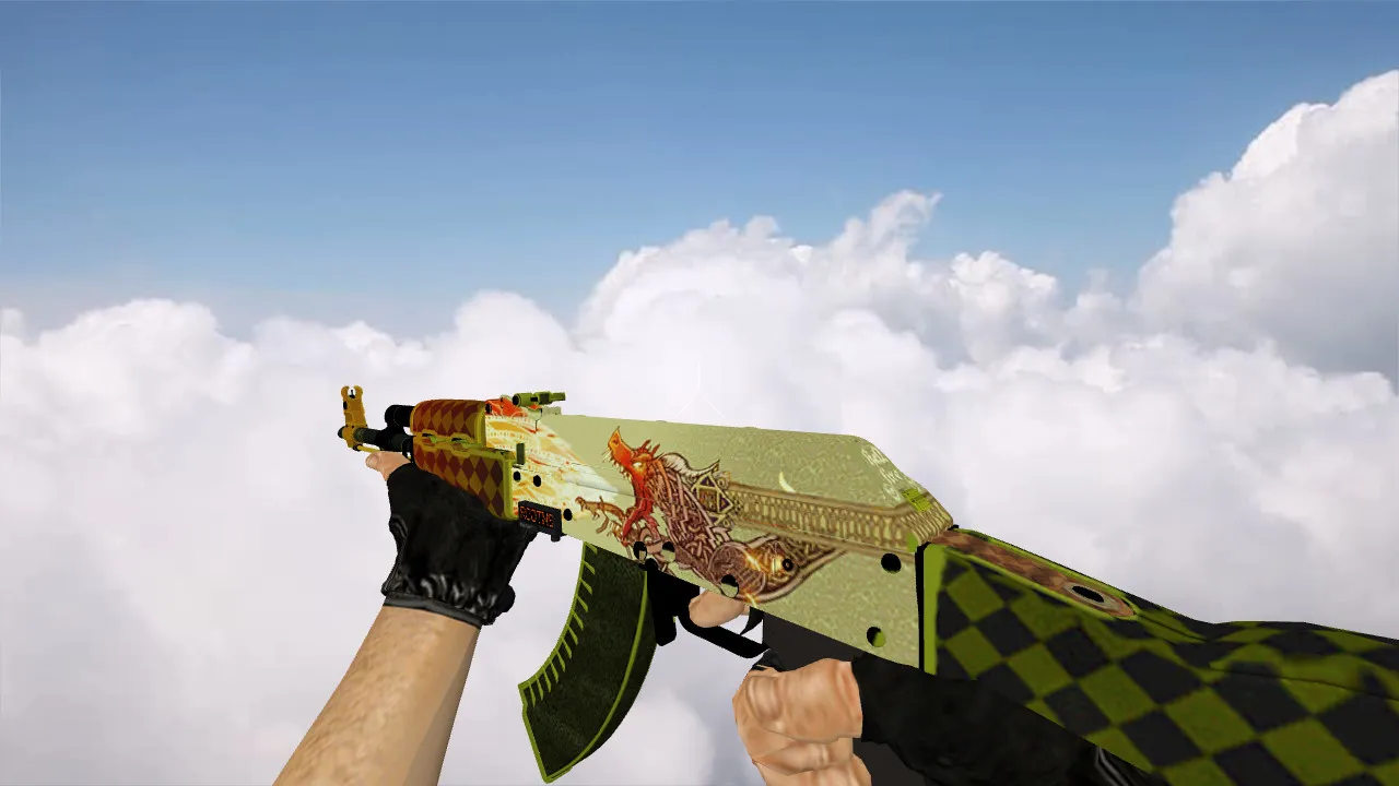 Скриншот Модель AK-47 Dragon Lore для CS 1.6 - Качество и детали