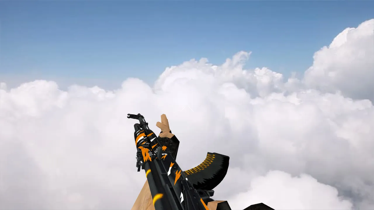 Скриншот Модель v_ оружия AK-47 The Slayer (p_ и w_) для CS 1.6: звуки, анимация осмотра, текстуры и настройка