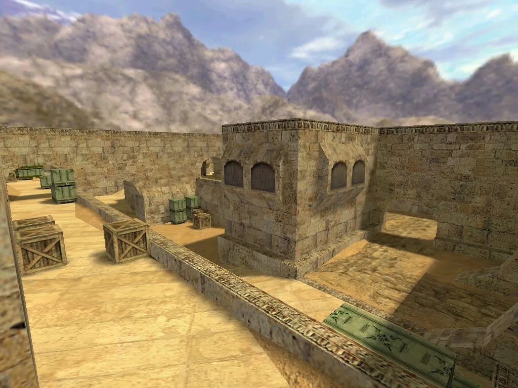 Скриншот  Карта de_sandrush для CS 1.6: подробный анализ и стратегии