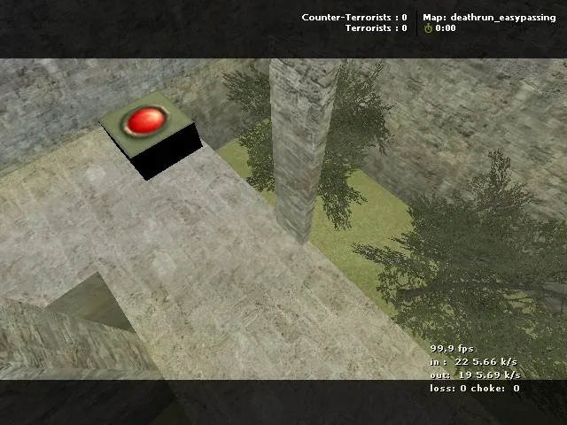 Скриншот  deathrun_easypassing — карта deathrun для CS 1.6: баланс команд, точки, .nav и оптимизация