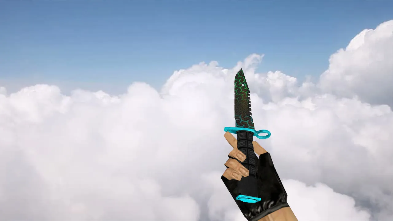 Скриншот Модель ножа v_ p_ w_ «Штык-нож M9 Полимер» для CS 1.6: звуки, анимация осмотра, текстуры