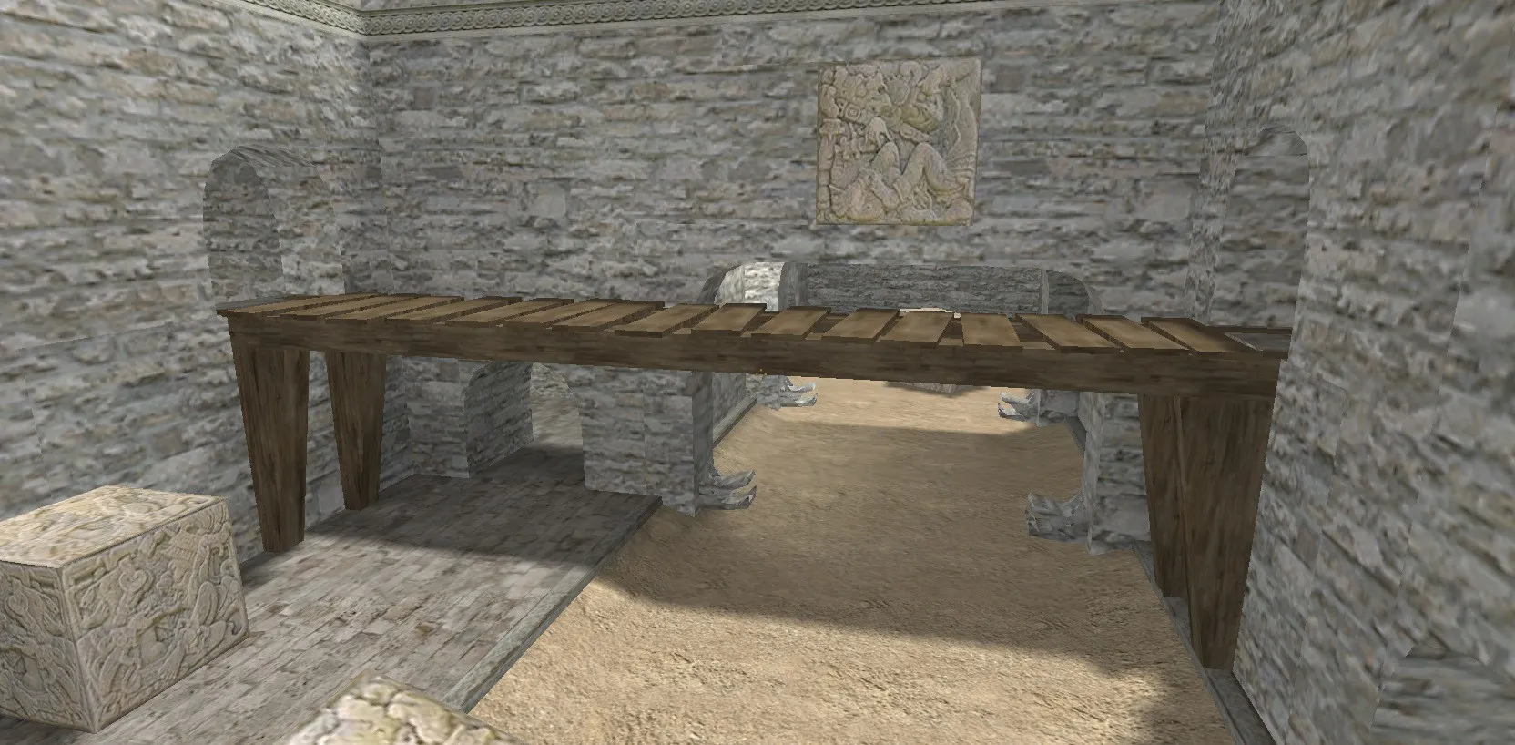 Скриншот  de_aztec5 карта для CS 1.6: тактика за Т и КТ, точки, .nav, оптимизация, wpoly/epoly