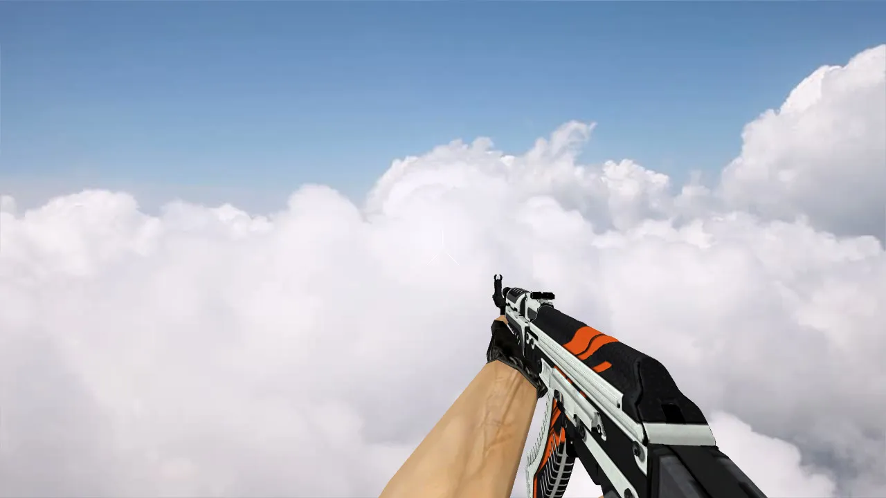 Скриншот Модель «AK-47 Orange Vulcan» для CS 1.6: высокое качество и уникальность