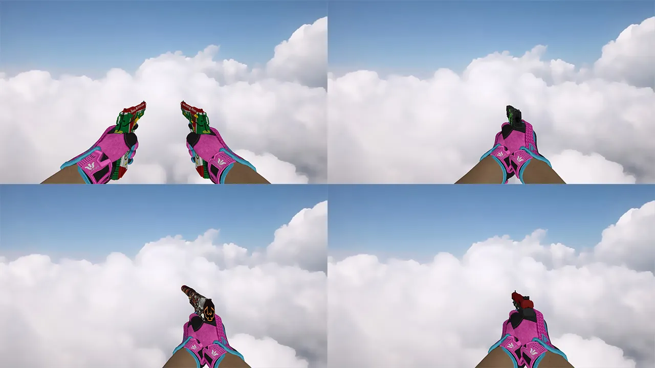 Скриншот  Пак оружия с перчатками Порок для CS 1.6: v_ и p_ модели, звуки, анимация осмотра, качество текстур