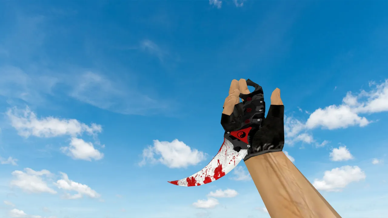 Скриншот Модель «Karambit Bloodline» для CS 1.6: нож v_, p_, w_, анимация осмотра и звуки