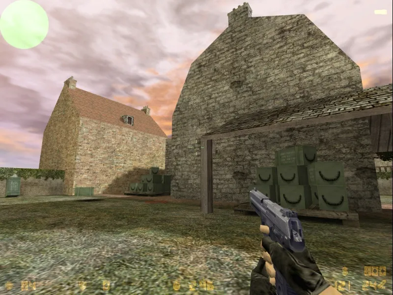 Скриншот  Карта de_carentan для CS 1.6: тактики за CT и T, точки контроля, оптимизация wpoly/epoly, .nav для ботов