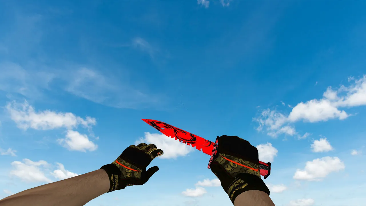 Скриншот Модель ножа Штык-нож M9 Dragon Soul v_ / p_ / w_ для CS 1.6: звуки, анимация осмотра и качество текстур