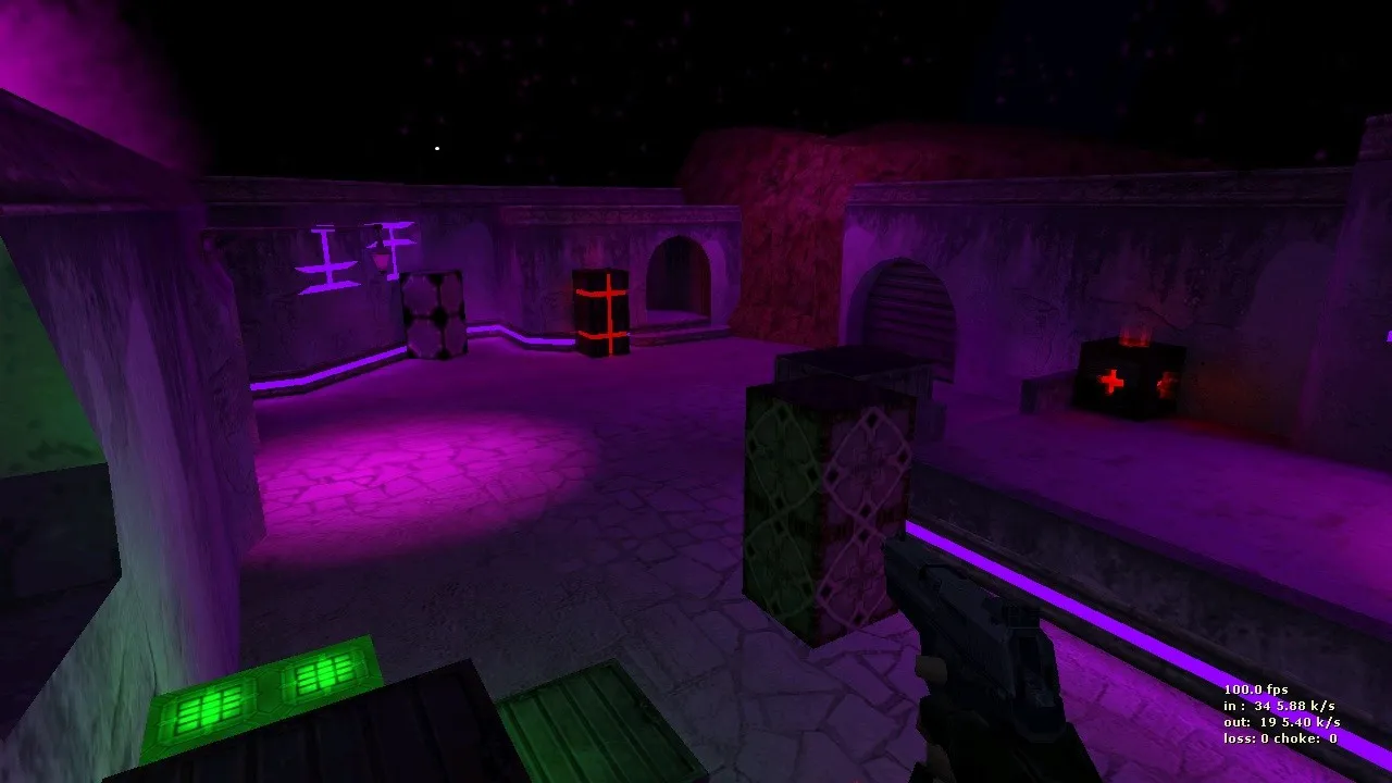 Скриншот  de_dust2_x для CS 1.6 — карта на мид и лонг, точки под CT/T, .nav и оптимизация