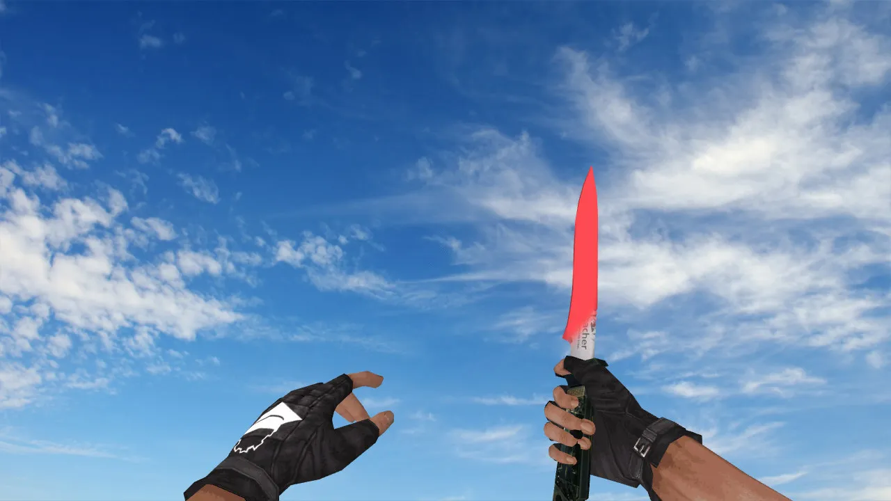 Скриншот Модель «Knife 1000 Degree» (v_ / p_ / w_) для CS 1.6: звуки, анимация осмотра, качество текстур