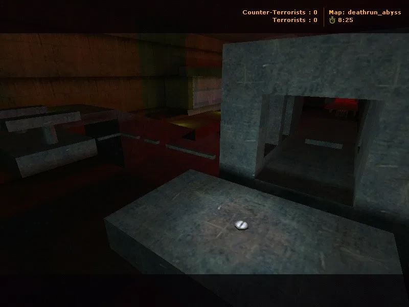 Скриншот  deathrun_abyss для CS 1.6: карта deathrun, точки, маршруты, .nav, оптимизация wpoly/epoly