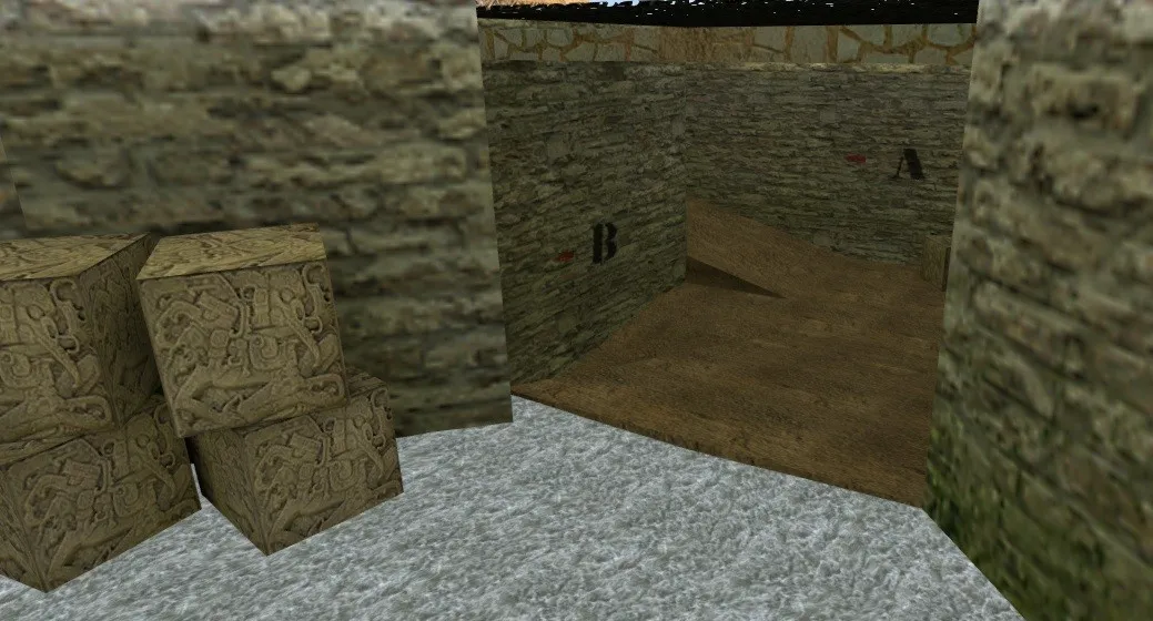 Скриншот Карта de_3pussy для CS 1.6: точки, тактика за CT/T, боты с .nav, оптимизация wpoly/epoly